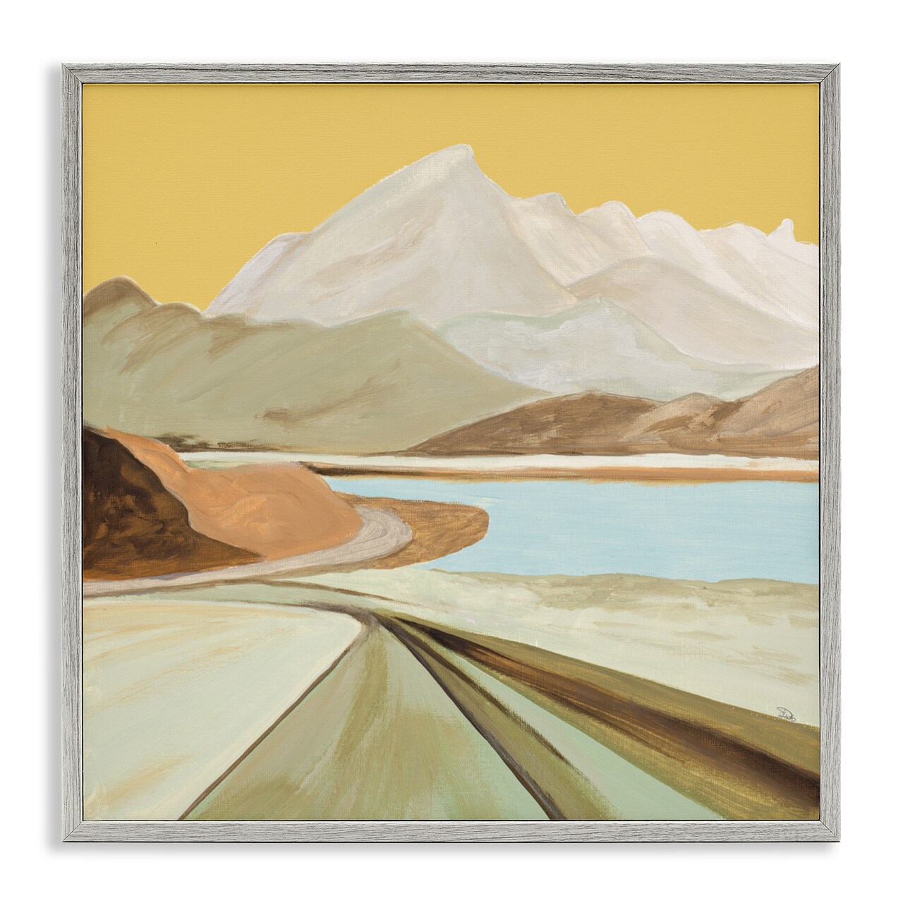 Stupell Industries Retorno Mountain Sunrise Framed Giclee, design by Patricia Pinto